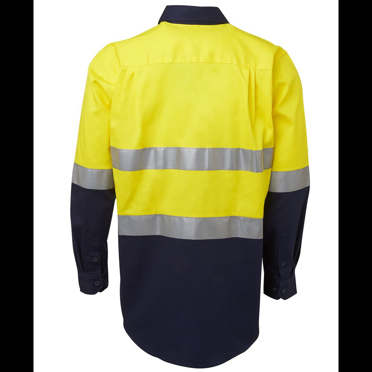 JB's Wear Hi Vis Taped L/S Cotton Mens Shirt Back