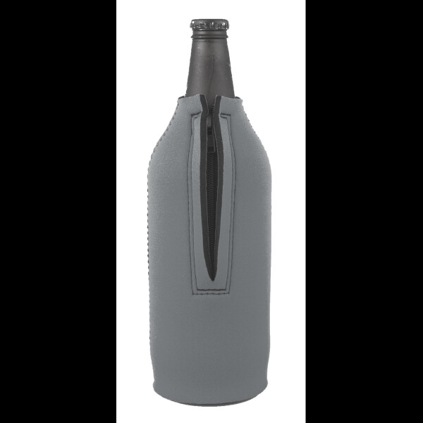 Zip up bottle cooler with base 750ml Front