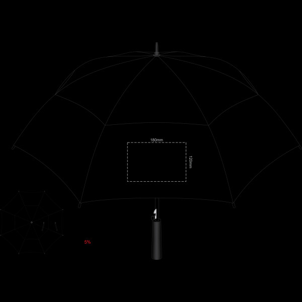Swiss Peak Tornado 58cm Umbrella Panel 1