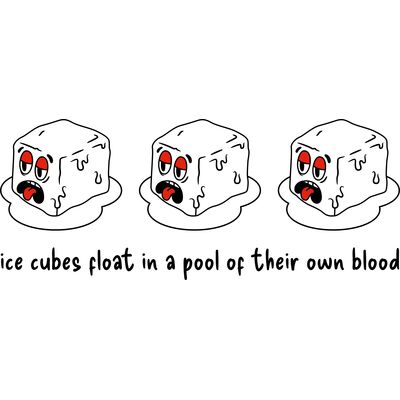 Ice Cubes Float In A Pool Of The Own Blood Thumbnail