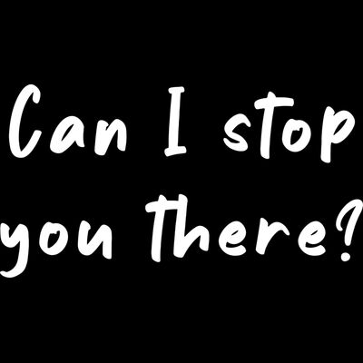 Can I Stop You There? Thumbnail